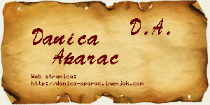 Danica Aparac vizit kartica